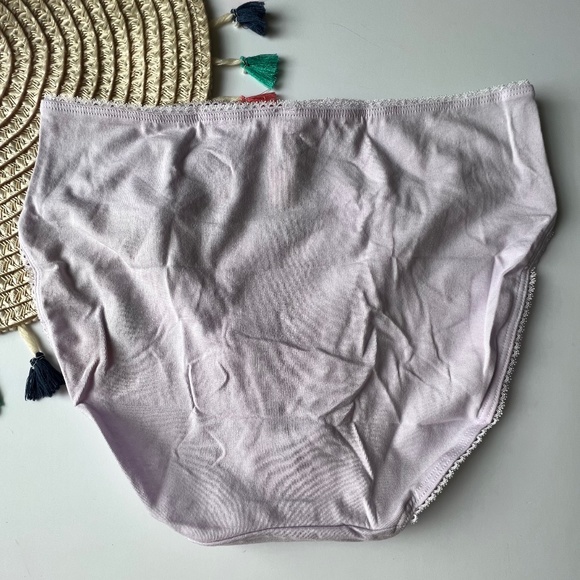 Victoria's Secret Stretch Cotton High-Leg Brief Panty Purple Watermelon M NEW - Picture 4 of 4